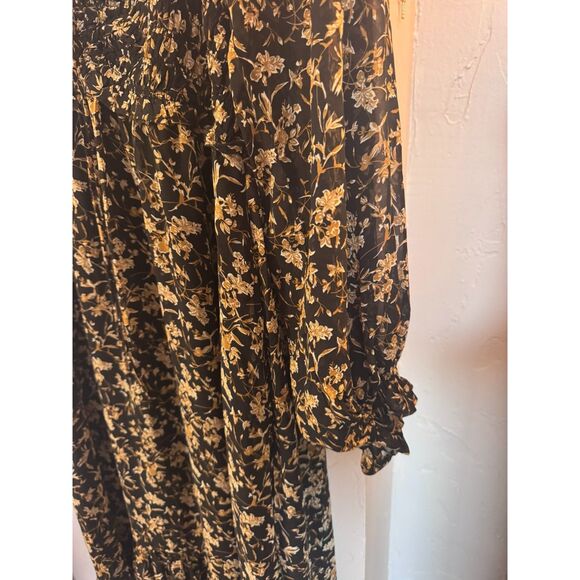 &Merci Black Floral Maxi Dress Large - Picture 4 of 8